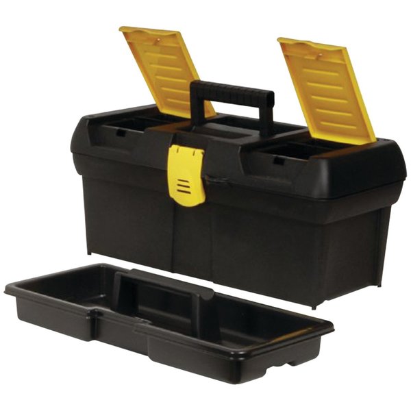 Stanley Series 2000 Tool Box, Black/Yellow, 16 in W 016011R